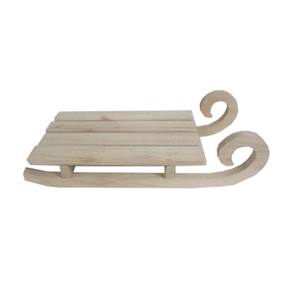 Sáně dřevo 41,5x18,5cm natural